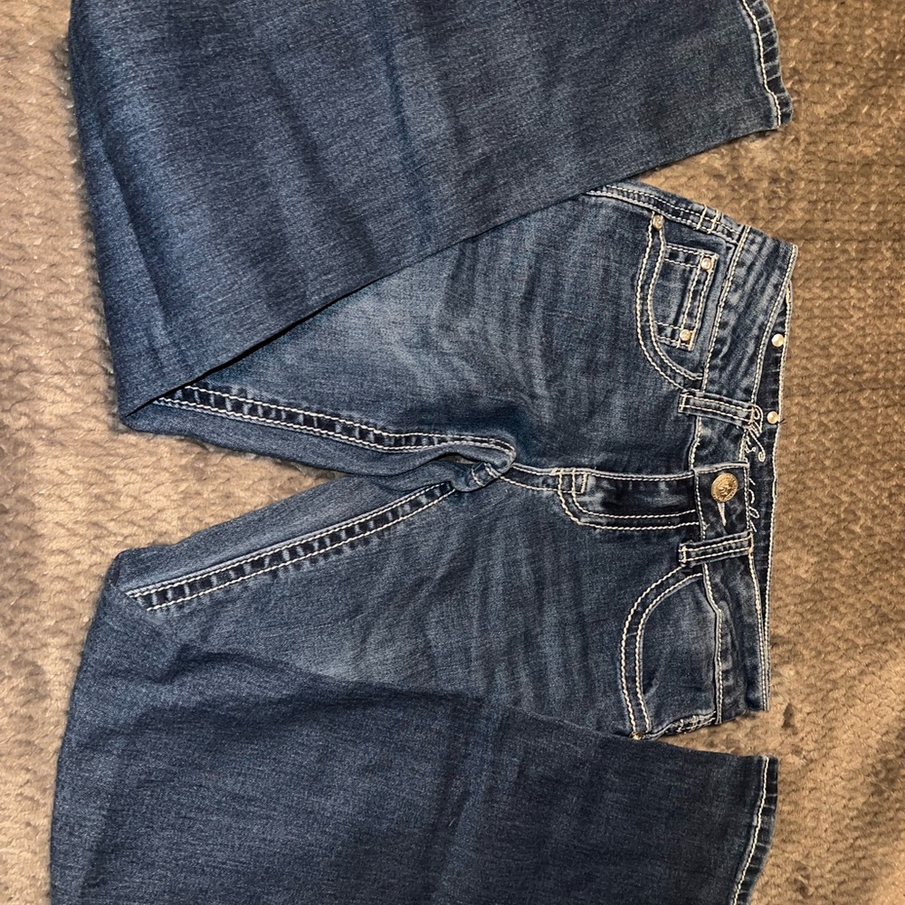 Wired Heart Embellished Bootcut Girls Jeans - Picture 2 of 5
